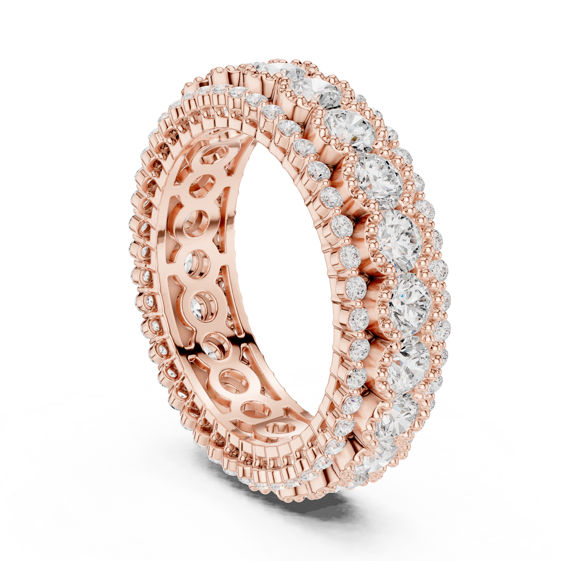 DDLR-367 - Eternity Round Ring - White Gold
