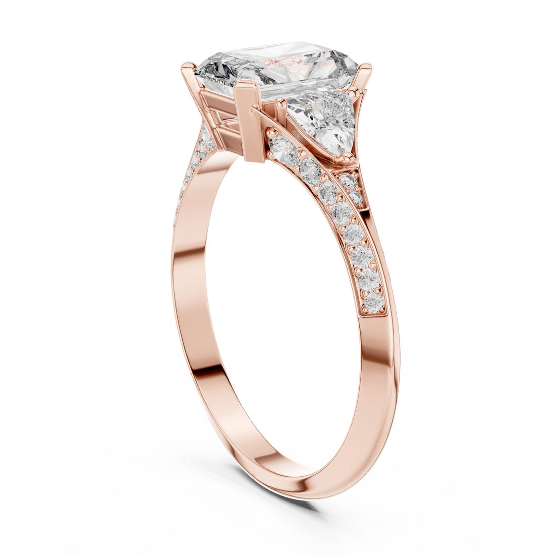 00001L (46) - Fashion Emerald Ring - White Gold