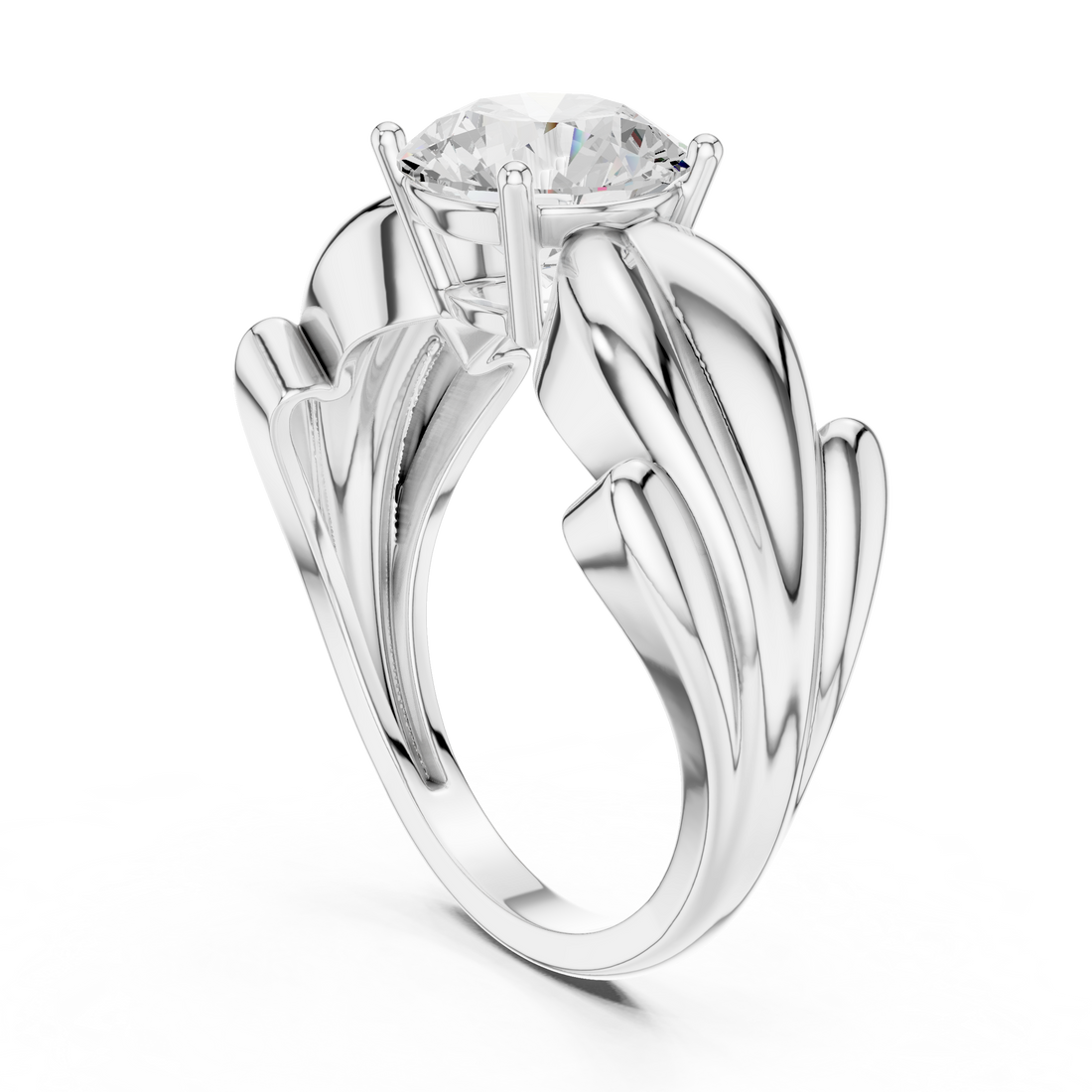 Fashion Ring - Round | DDLR-828 - White Gold