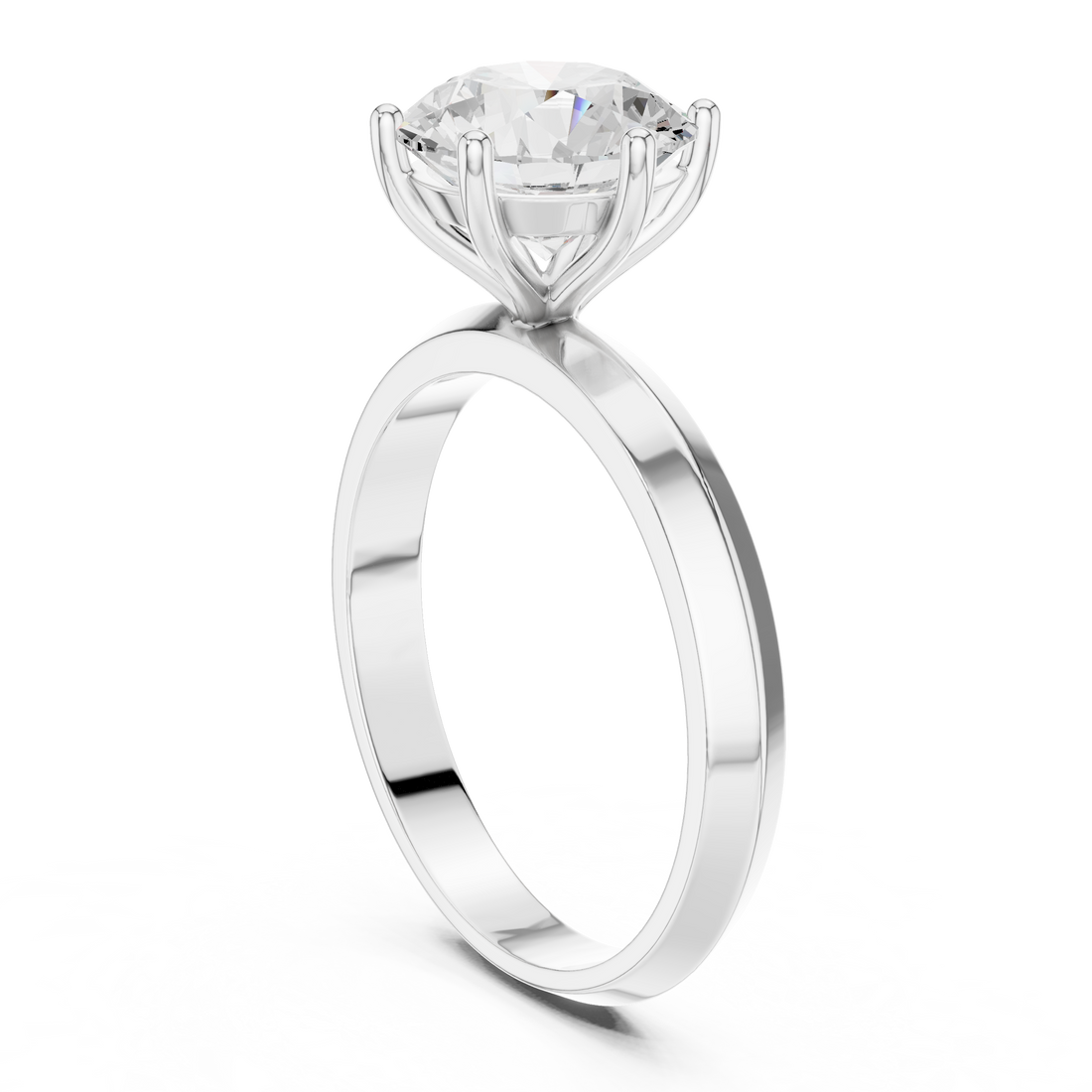Fashion Ring - Round | DDLR-694 - White Gold