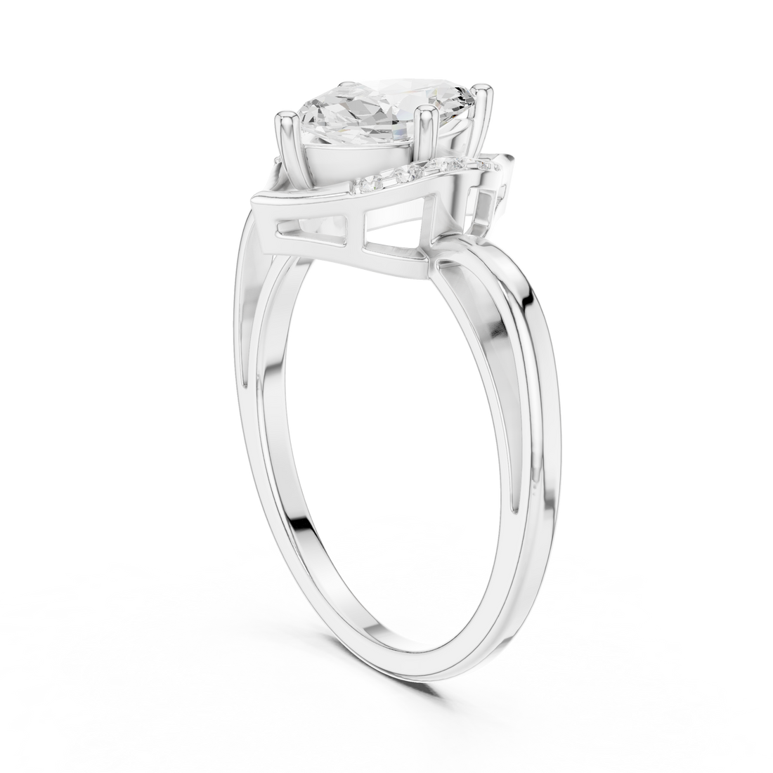 DDLR-512 - Fashion Marquise Ring - White Gold