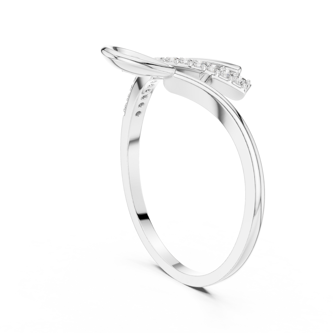 1 (218) - Fashion None Ring - White Gold