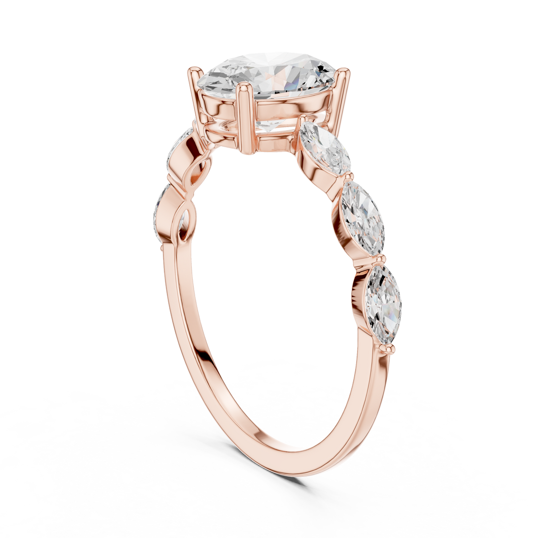 SBWR(11) - Fashion Oval Ring - White Gold