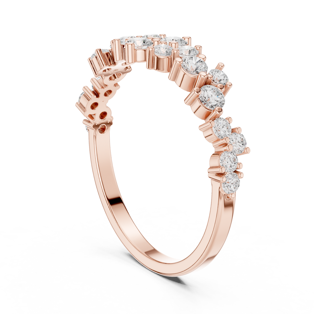 DDLR-380 - Fashion Round Ring - White Gold