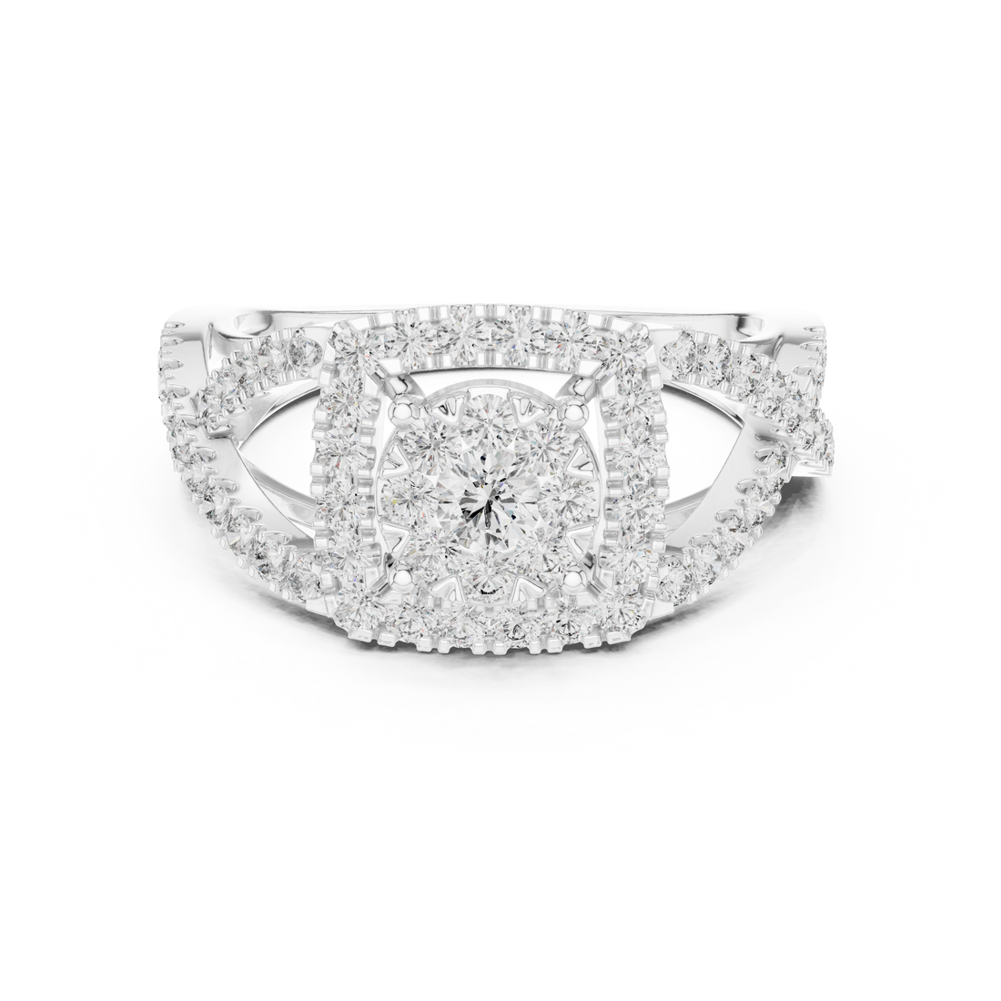 Halo Ring - Round | 19#120030L - Rose Gold