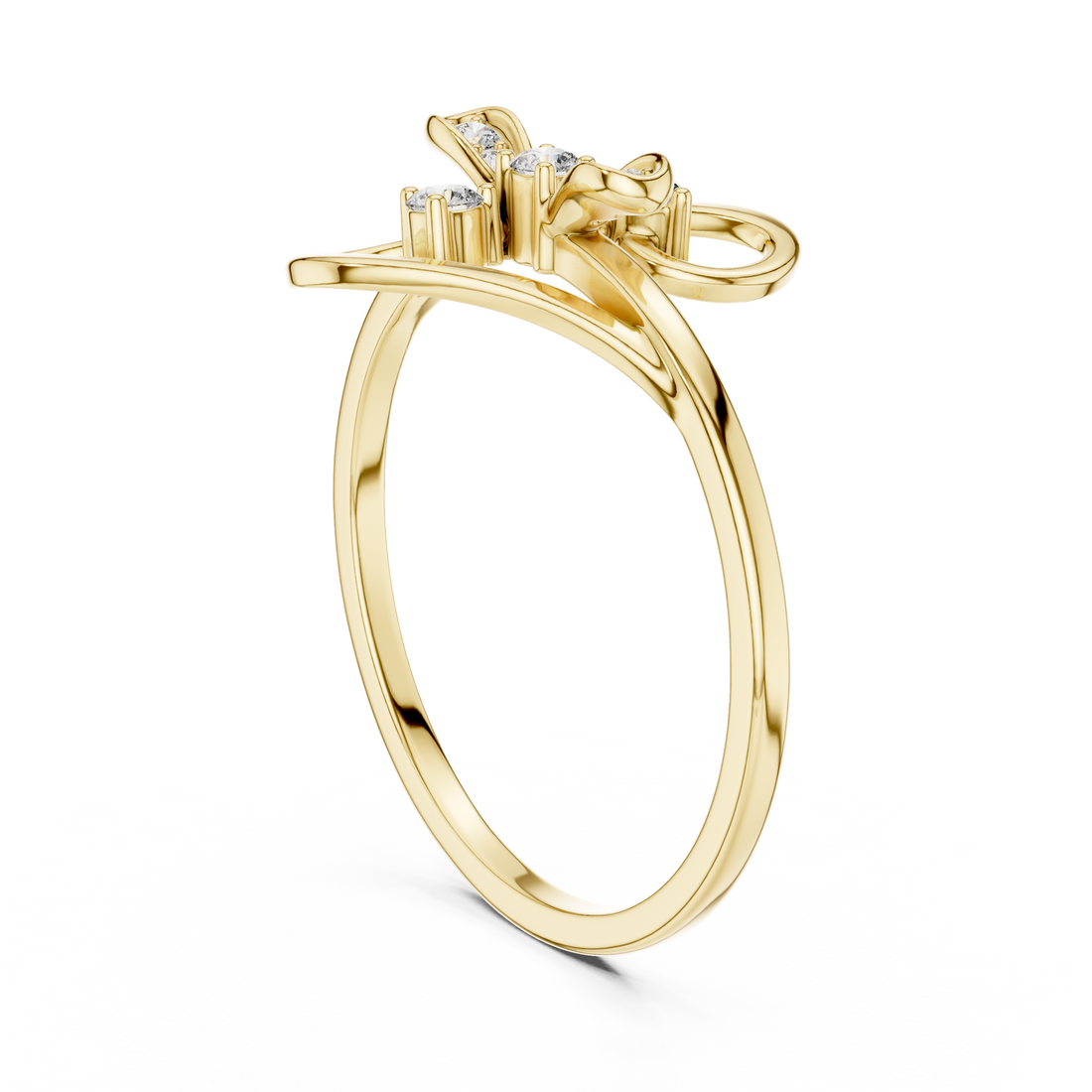 1 (247) - Fashion Round Ring - Rose Gold