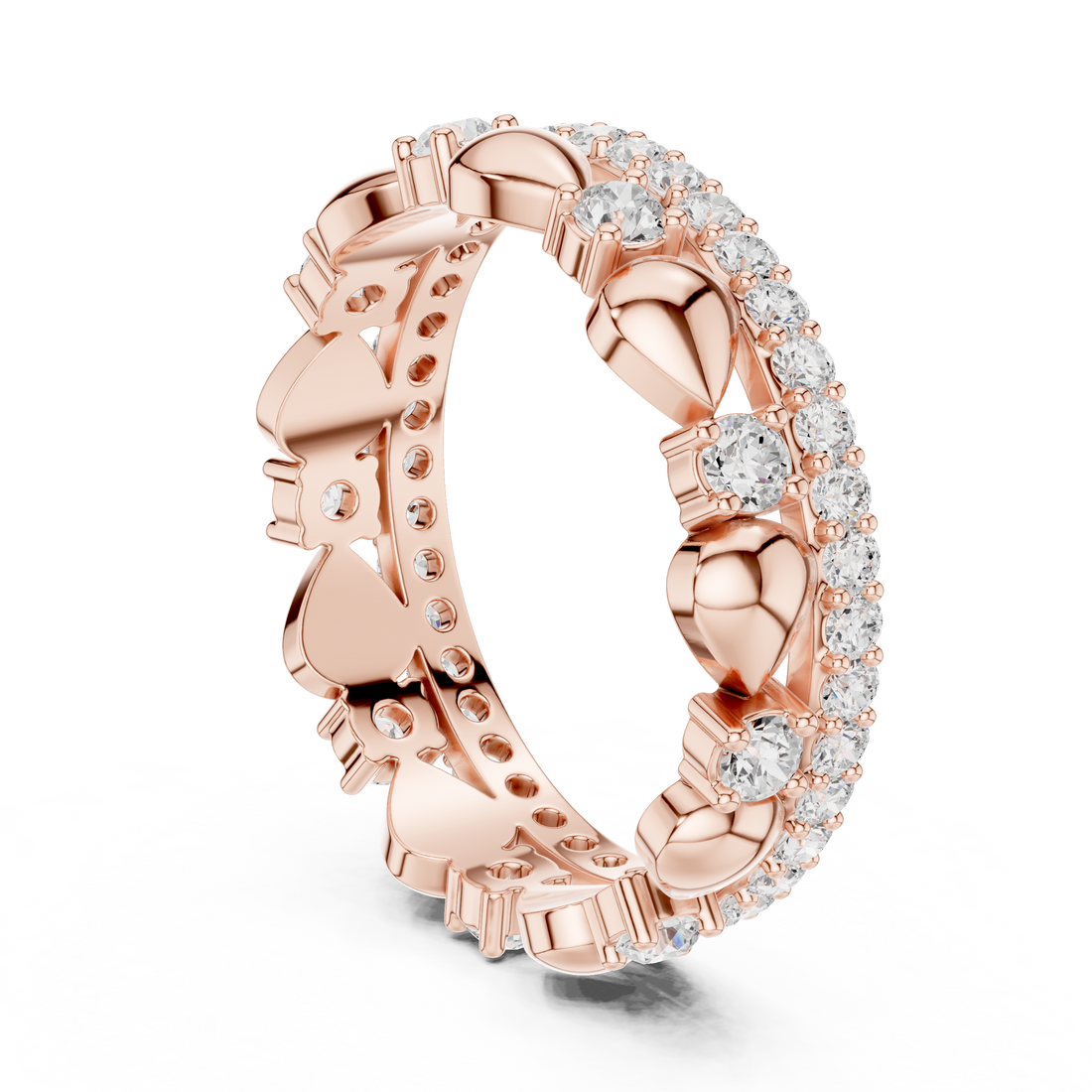 R30 - Eternity Round Ring - White Gold