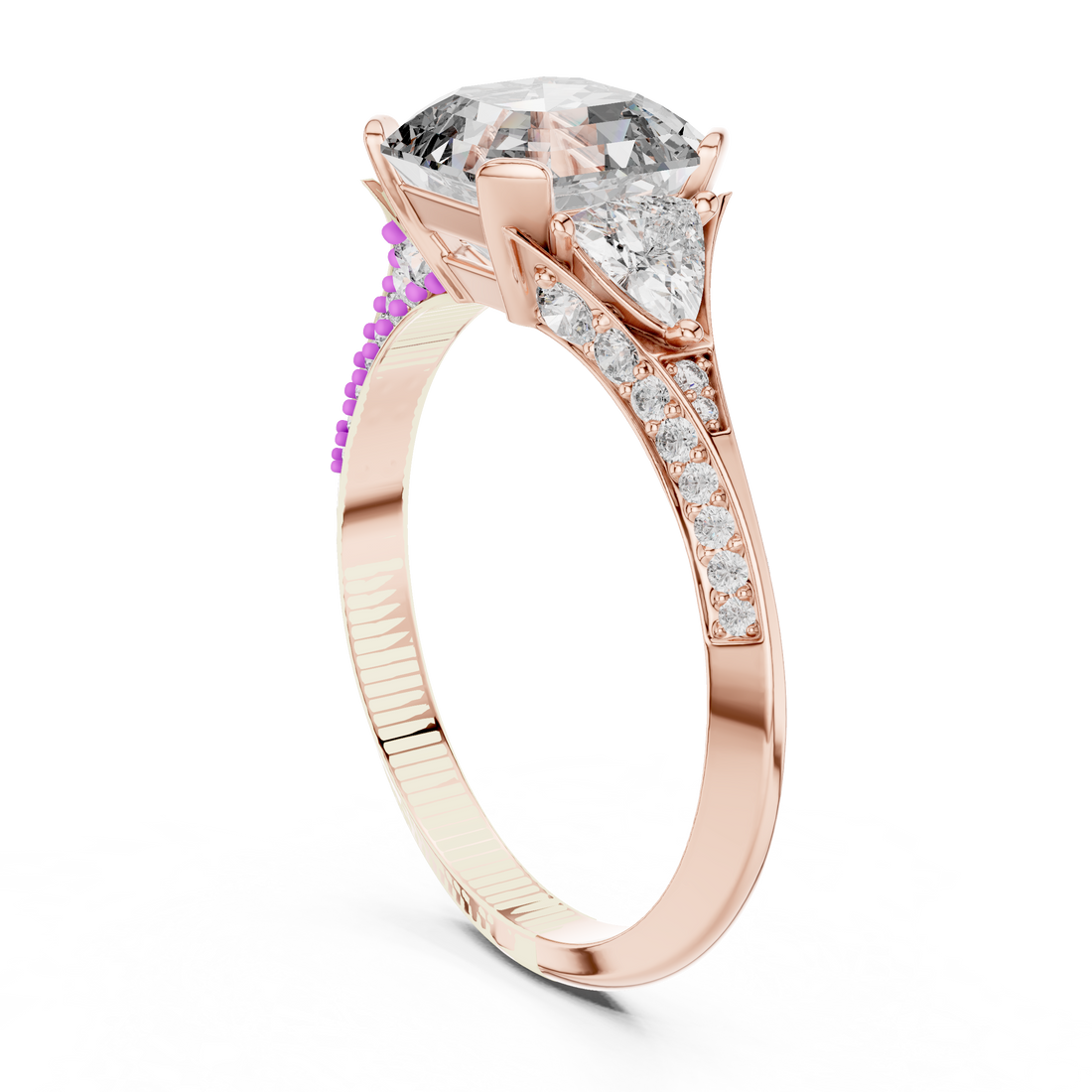 00001L (43) - Fashion Emerald Ring - White Gold