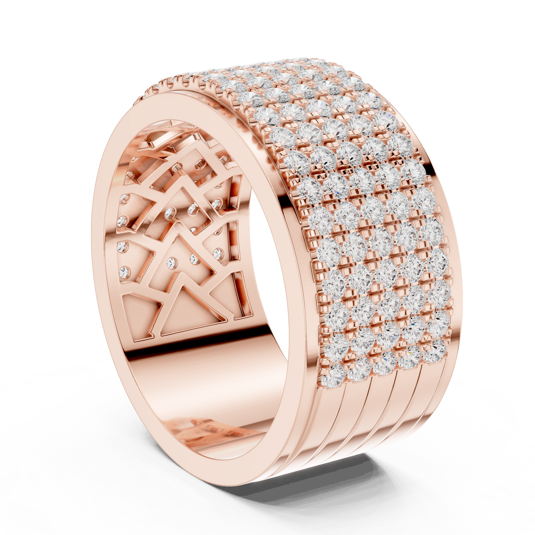 DDLR-428 - Eternity Round Ring - White Gold