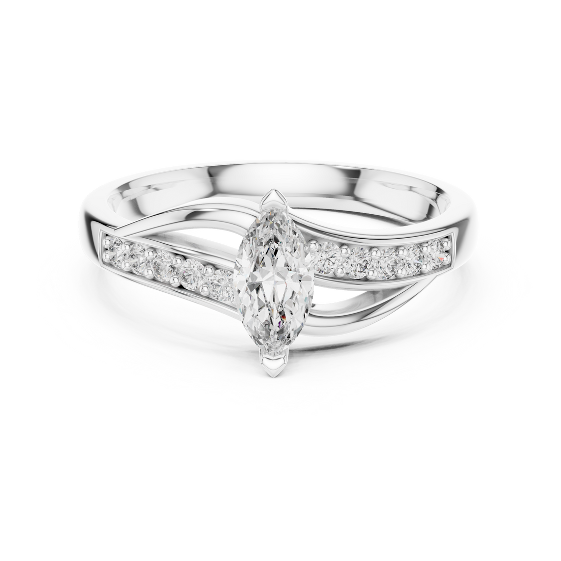 Solitaire Ring - Marquise | 12#10003@L - Rose Gold