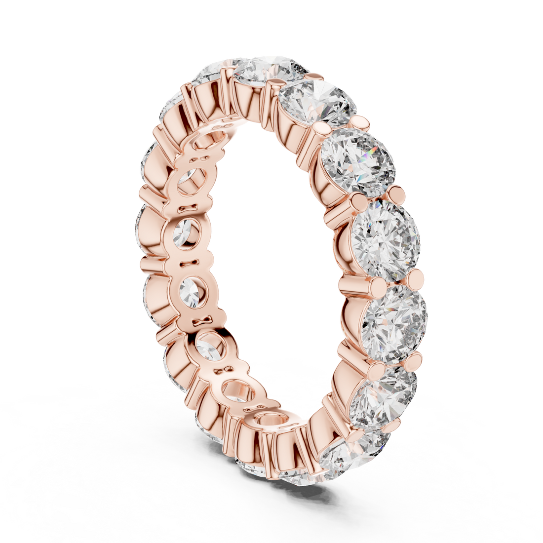 DDLR-235 - Eternity Round Ring - White Gold