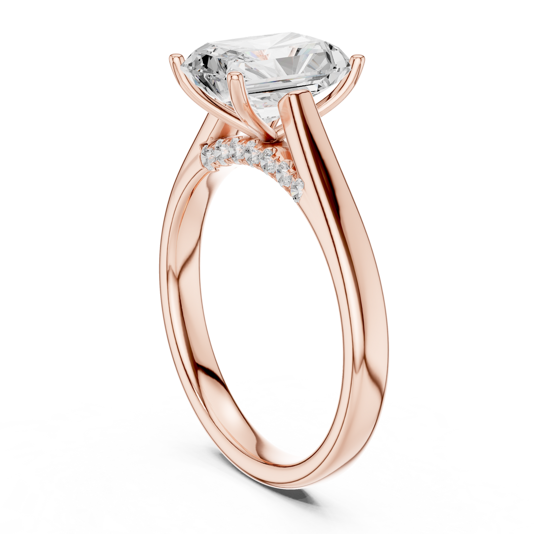 Solitaire Ring - Radiant | 18 RA - White Gold