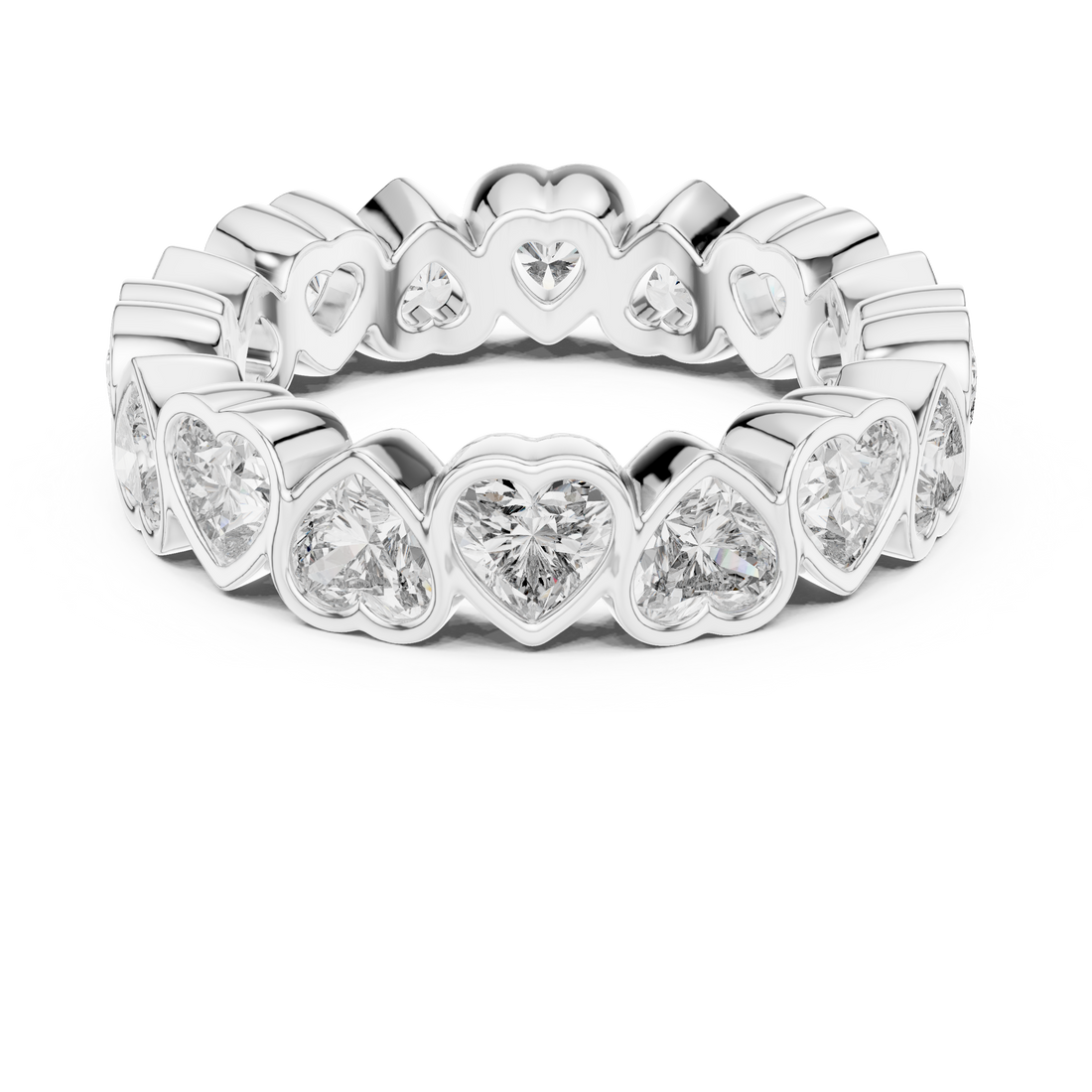 Eternity Ring - Heart | DDLR-218 - Rose Gold
