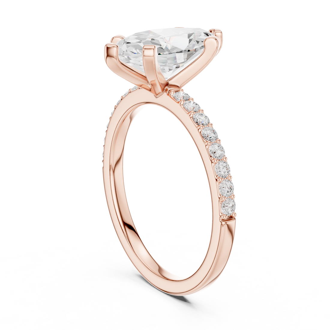 DDLR-887 - Solitaire Marquise Ring - White Gold