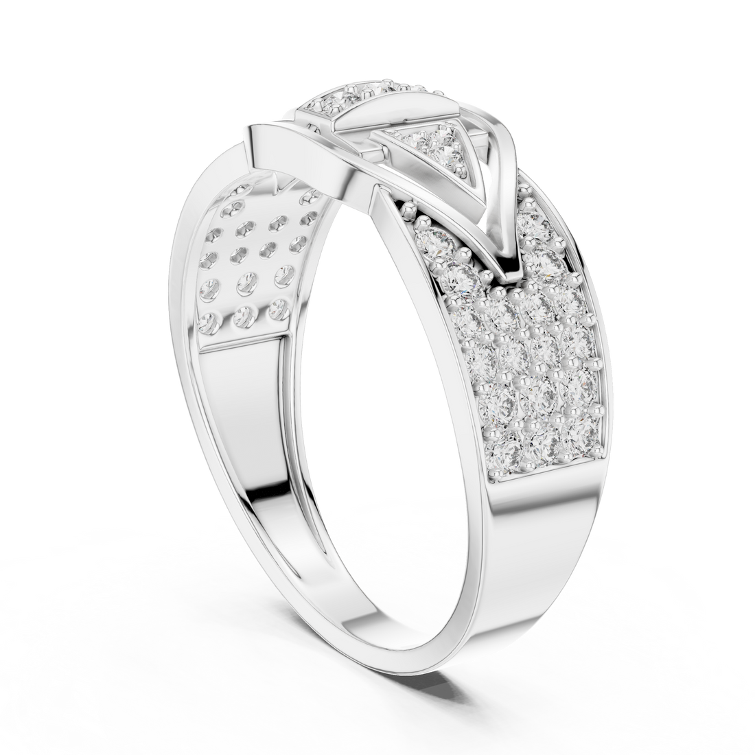 LR-01 (24) - Fashion Unknown Ring - White Gold