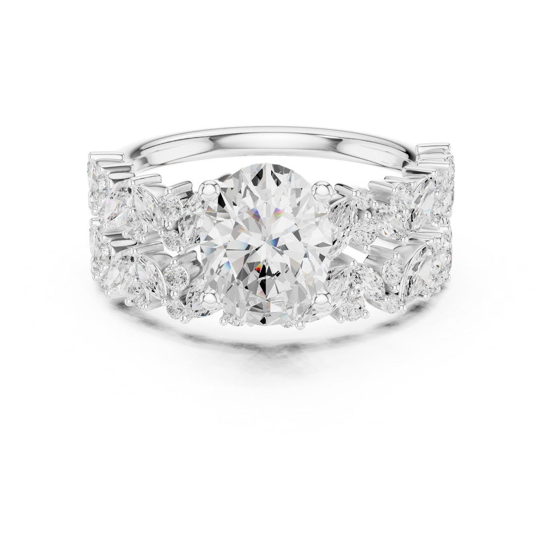 Fashion Ring - Oval | DDLR-943 - Rose Gold