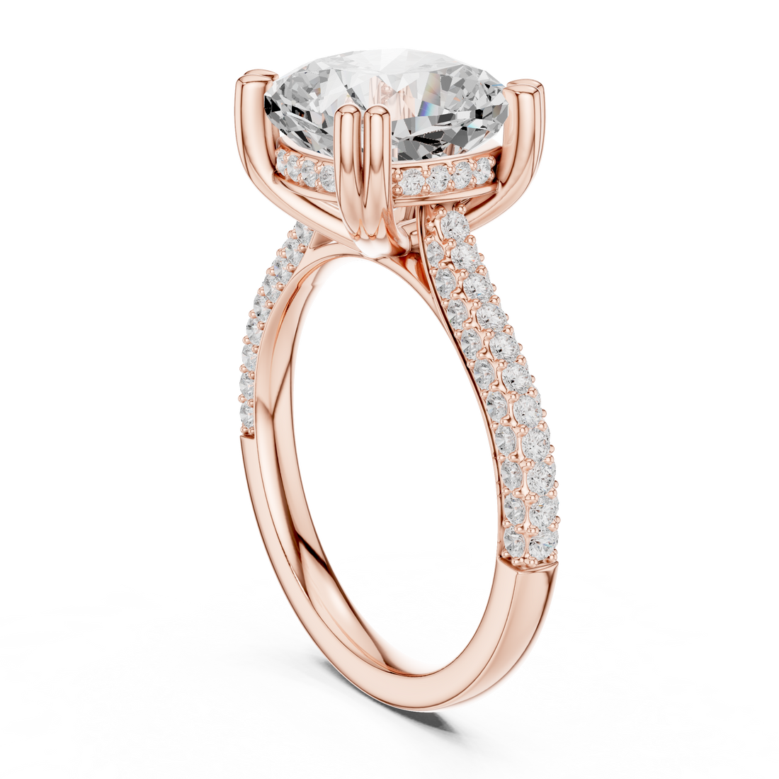 DDLR-953 - Solitaire Cushion Ring - White Gold