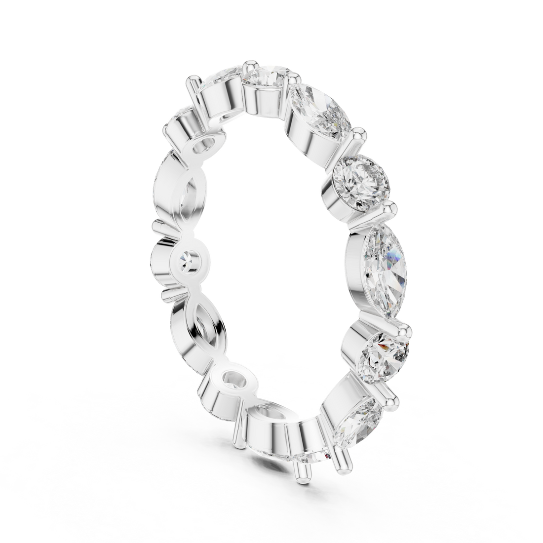 DDLR-242 - Eternity Marquise Ring - White Gold