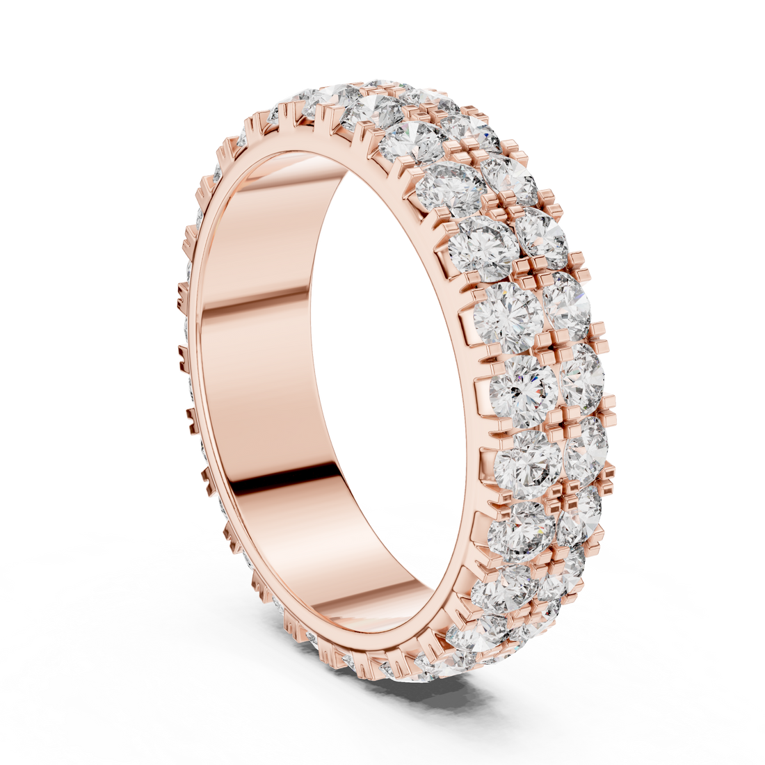 DDLR-223 - Eternity Round Ring - White Gold