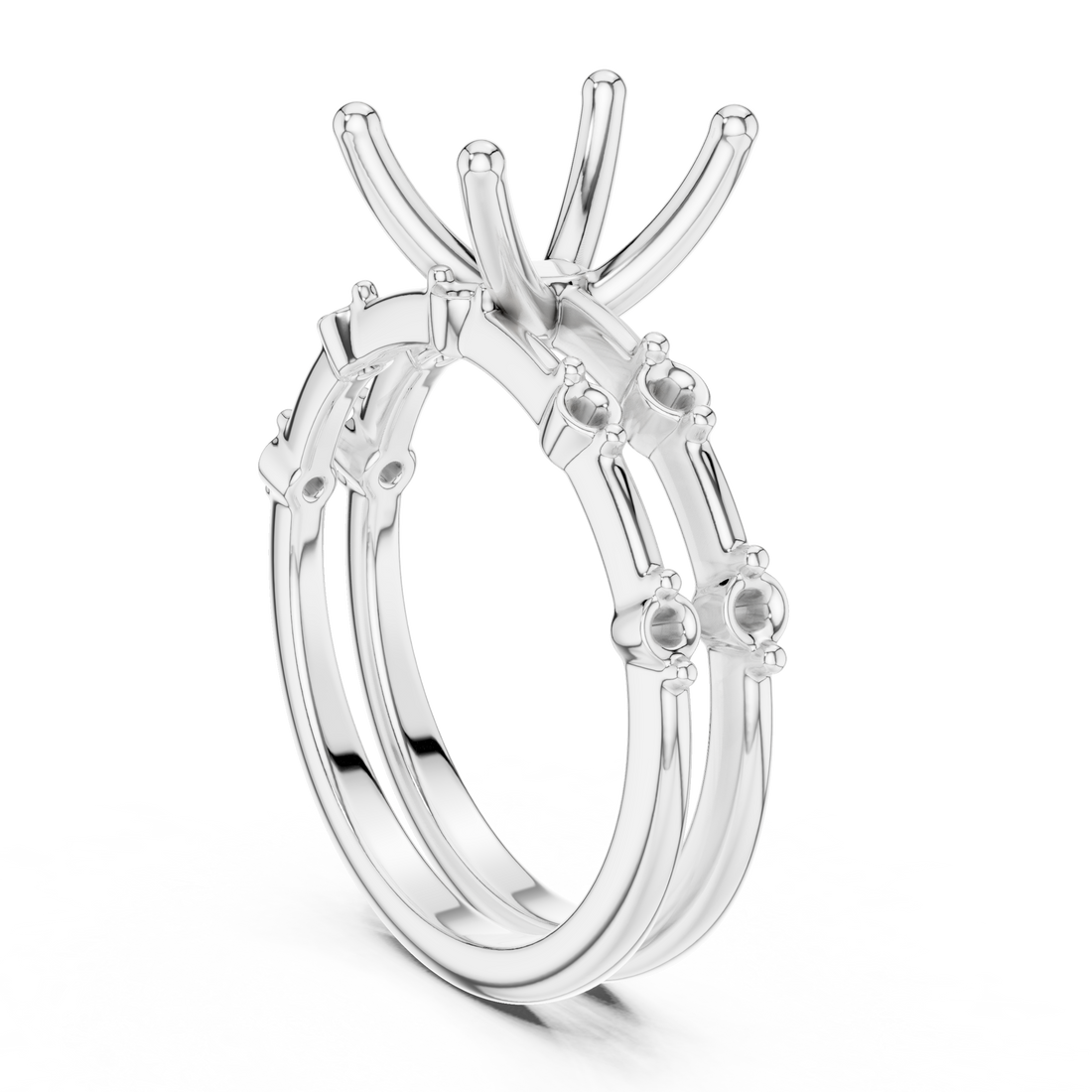 DDLR - 441 - EM - Solitaire Emerald Ring - White Gold