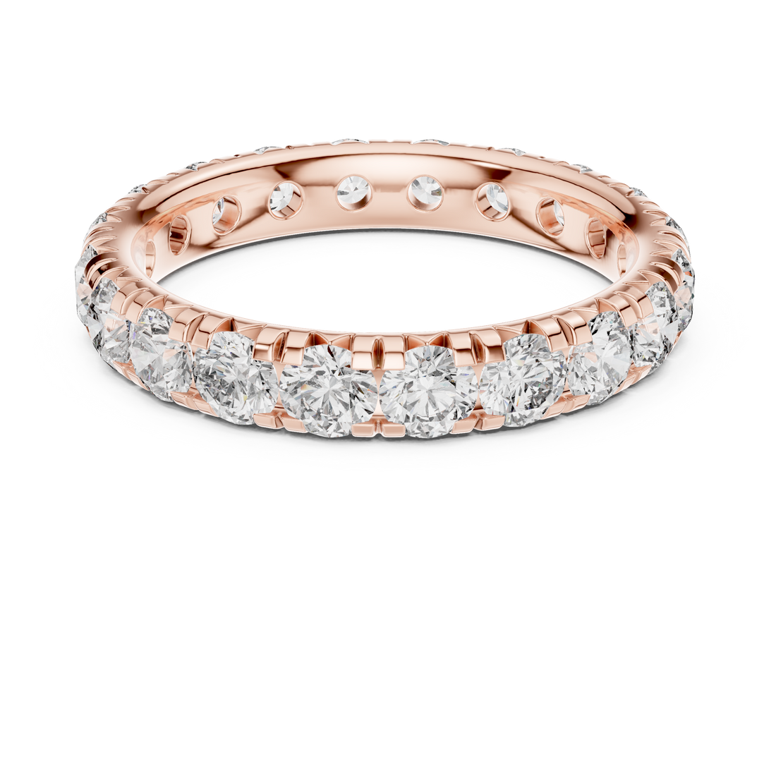 Eternity Ring - Round | DDLR-205 - Rose Gold
