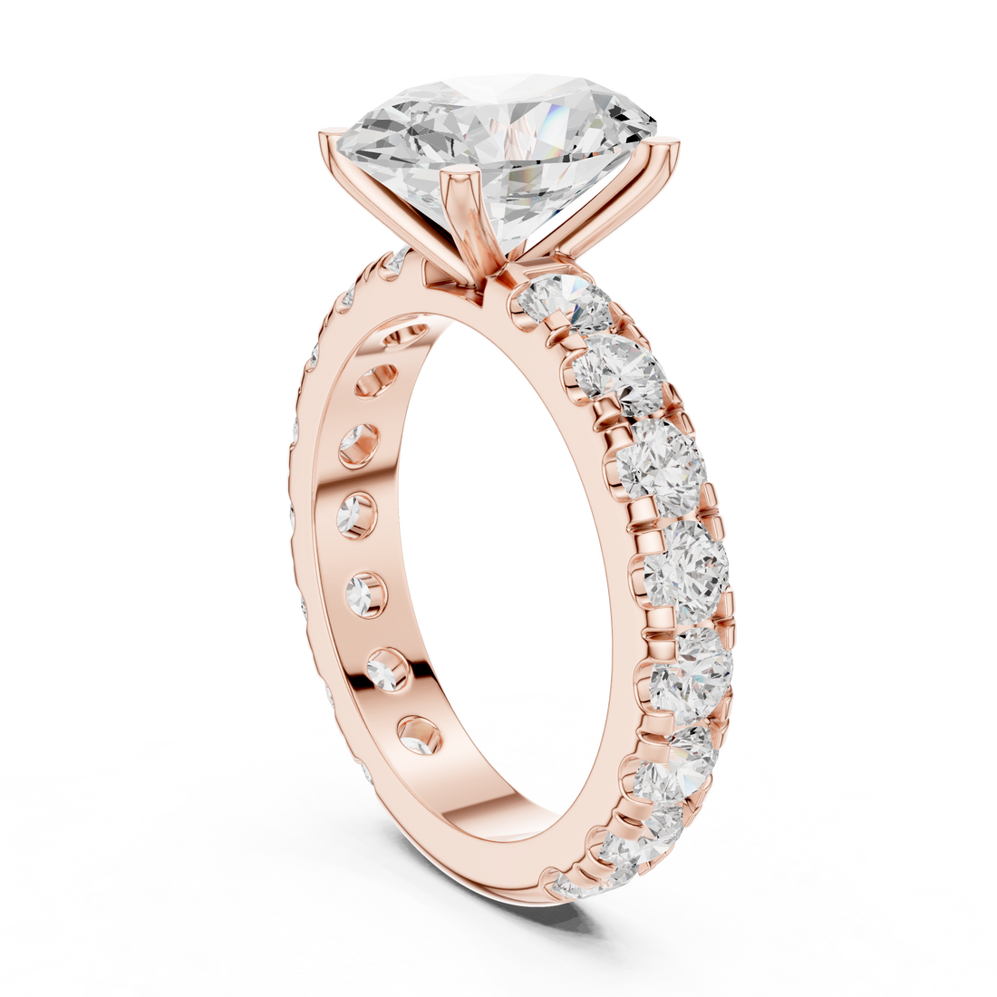 63 OV - Solitaire Oval Ring - White Gold