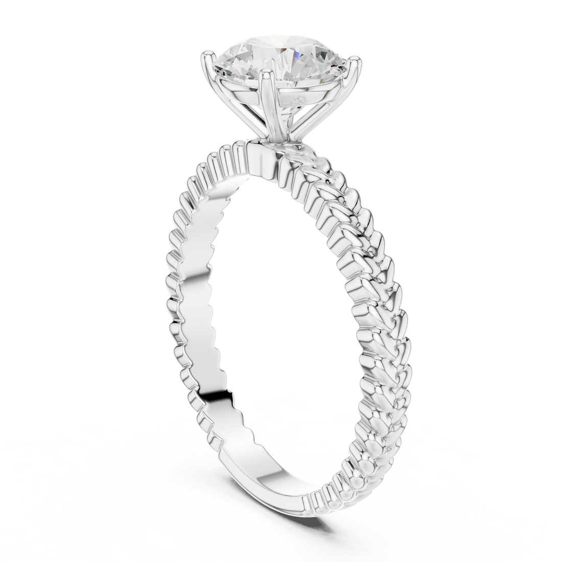 Fashion Ring - Round | DDLR-805 - White Gold