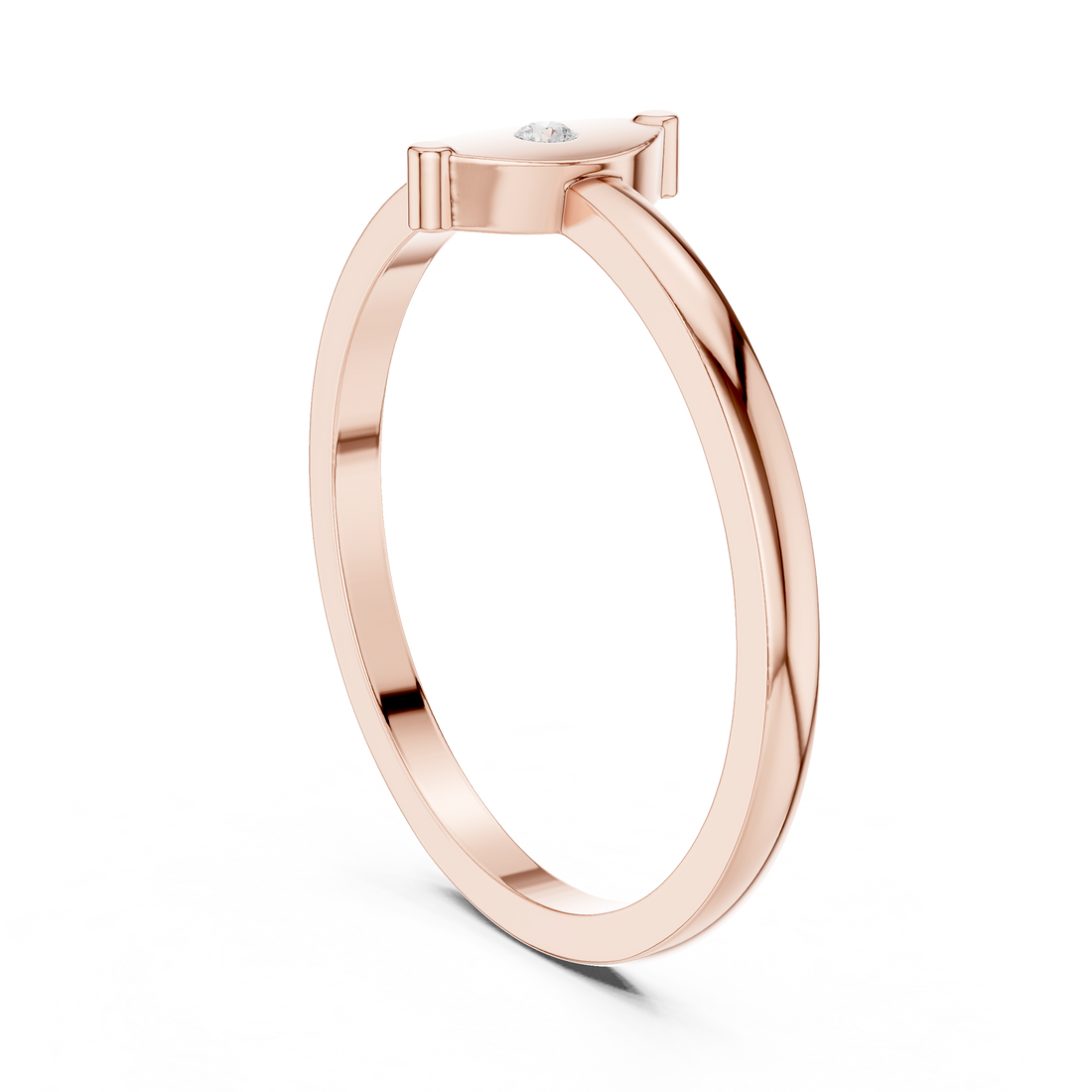 DDLR-466 - Fashion Round Ring - White Gold