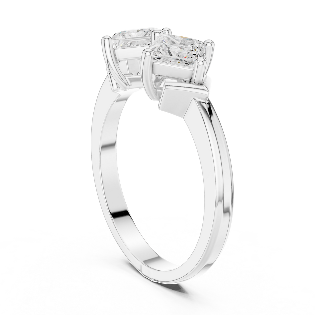 DDLR-484 - Fashion Princess Ring - White Gold