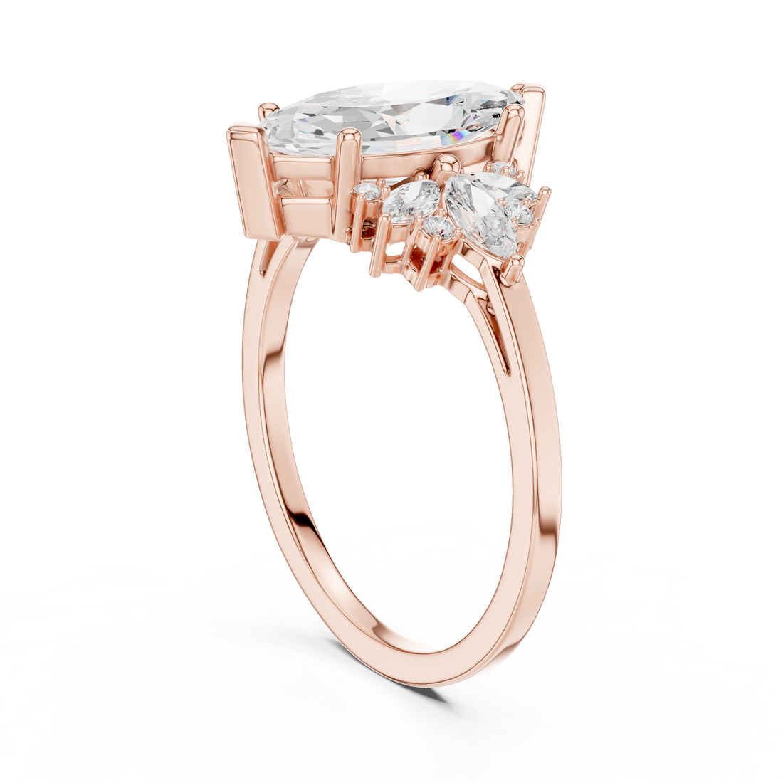 Fashion Ring - Marquise | SBWR(56) - White Gold