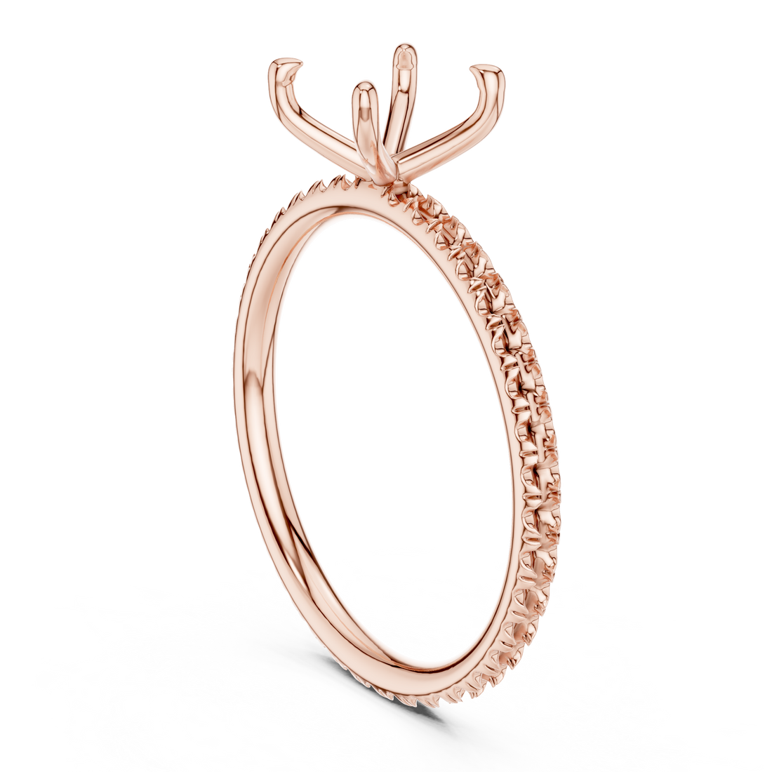 15 PRI - Solitaire Princess Ring - White Gold