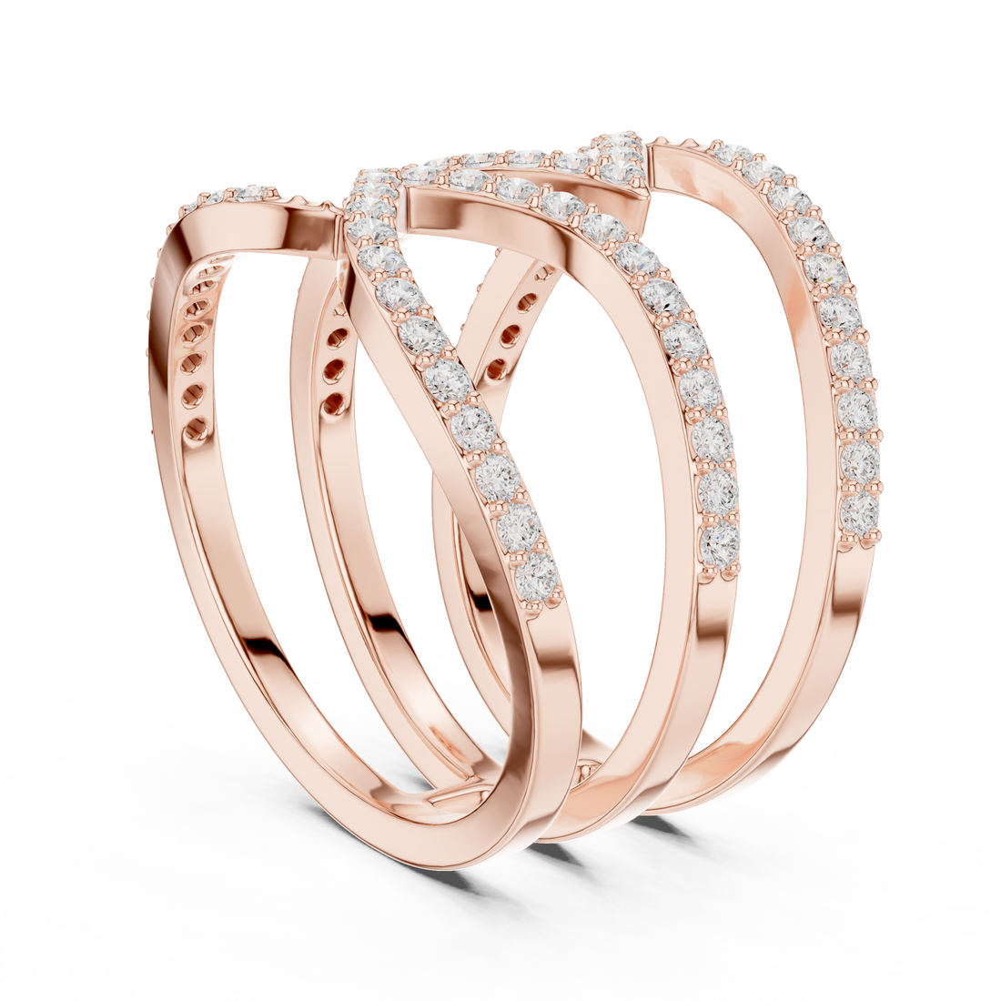SBWR(34) - Fashion Round Ring - White Gold