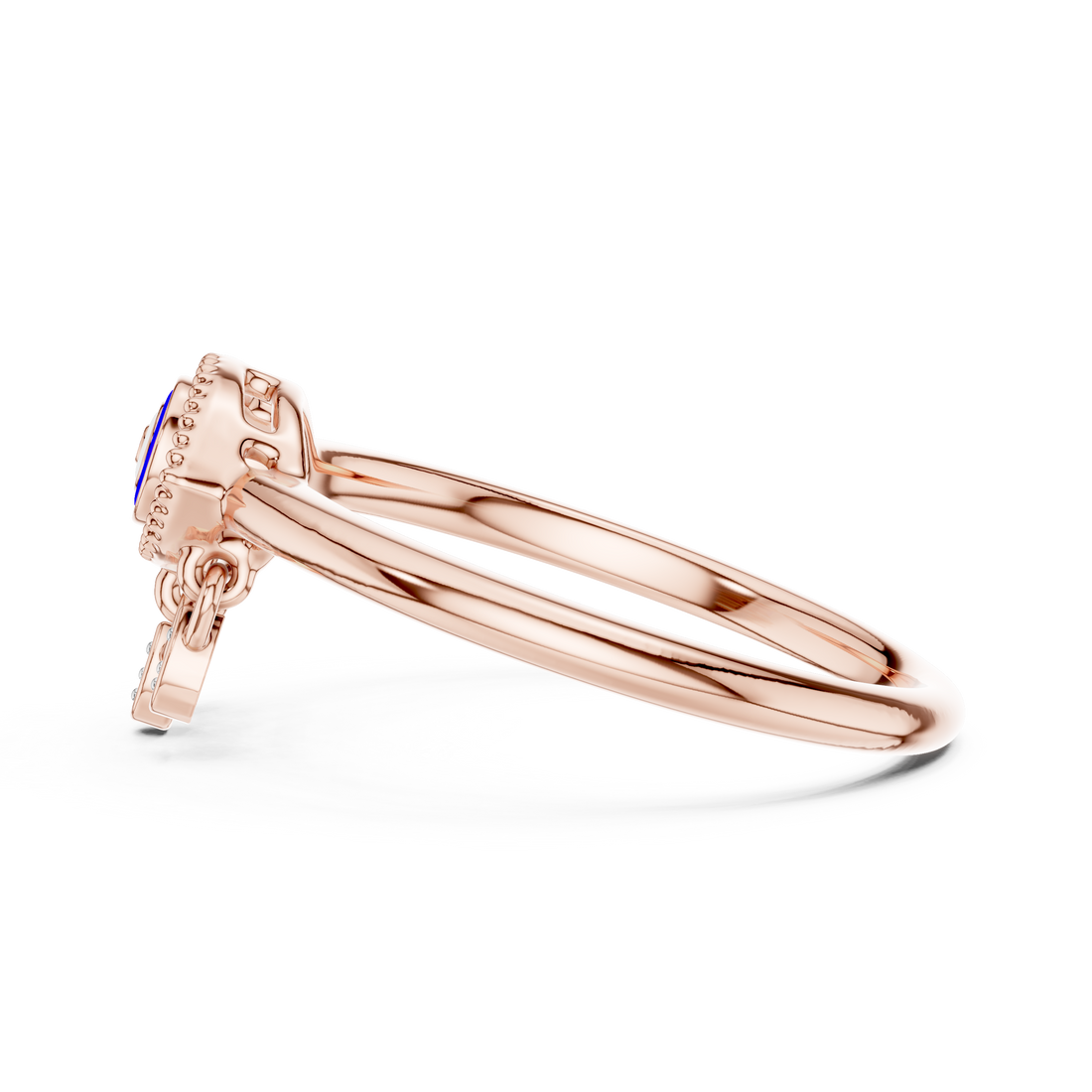 Fashion Ring - Round | 12#10063@L - White Gold