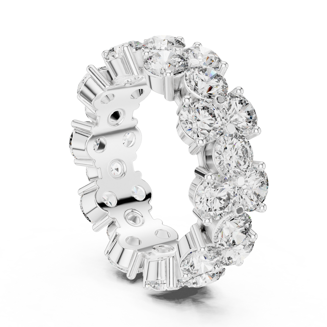 DDLR-244 - Eternity Round Ring - White Gold