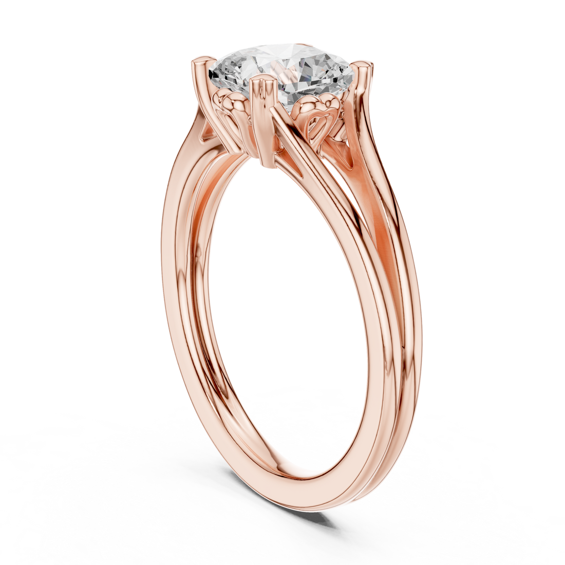 DDLR-574 - Solitaire Cushion Ring - White Gold