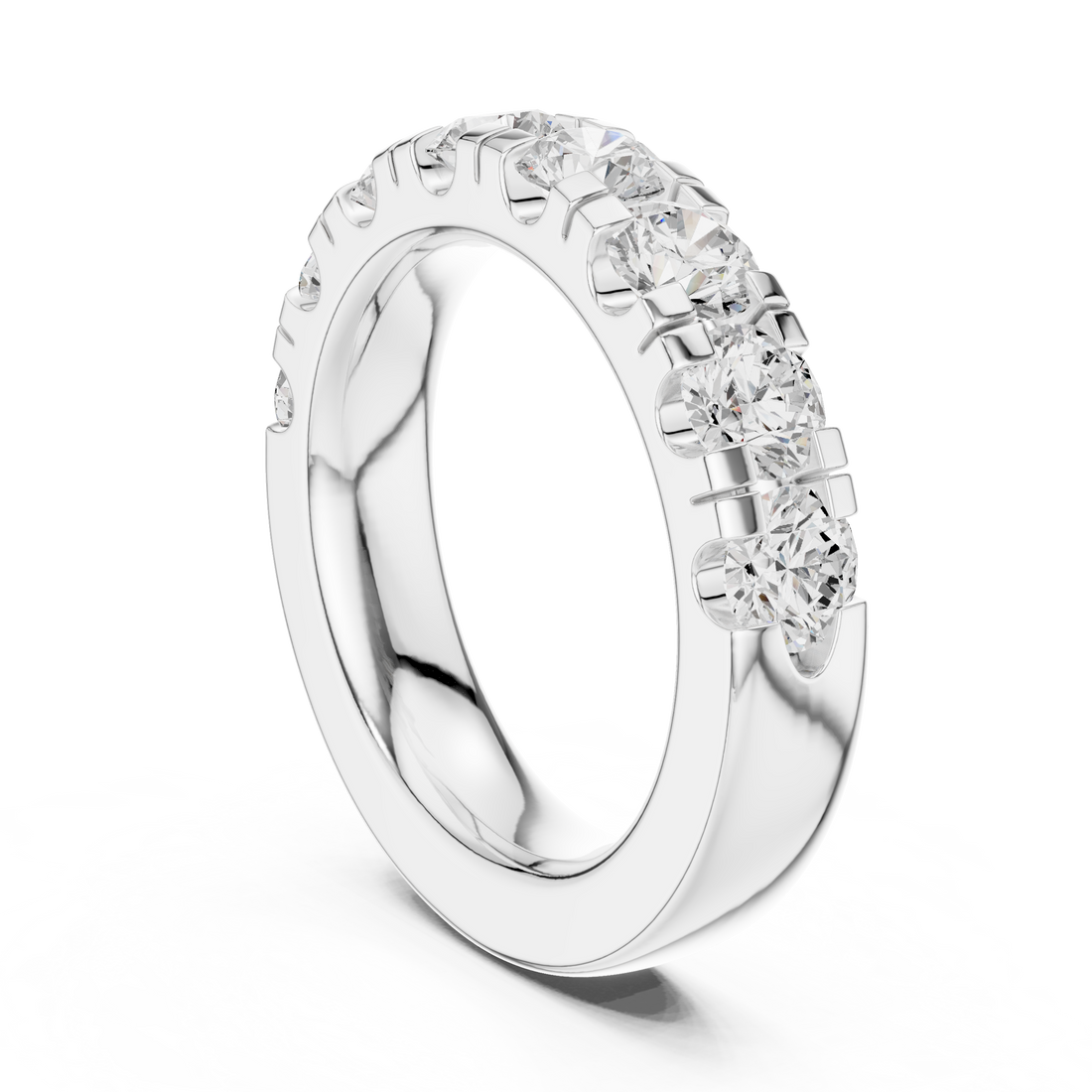 DDLR-602 - Eternity Round Ring - White Gold