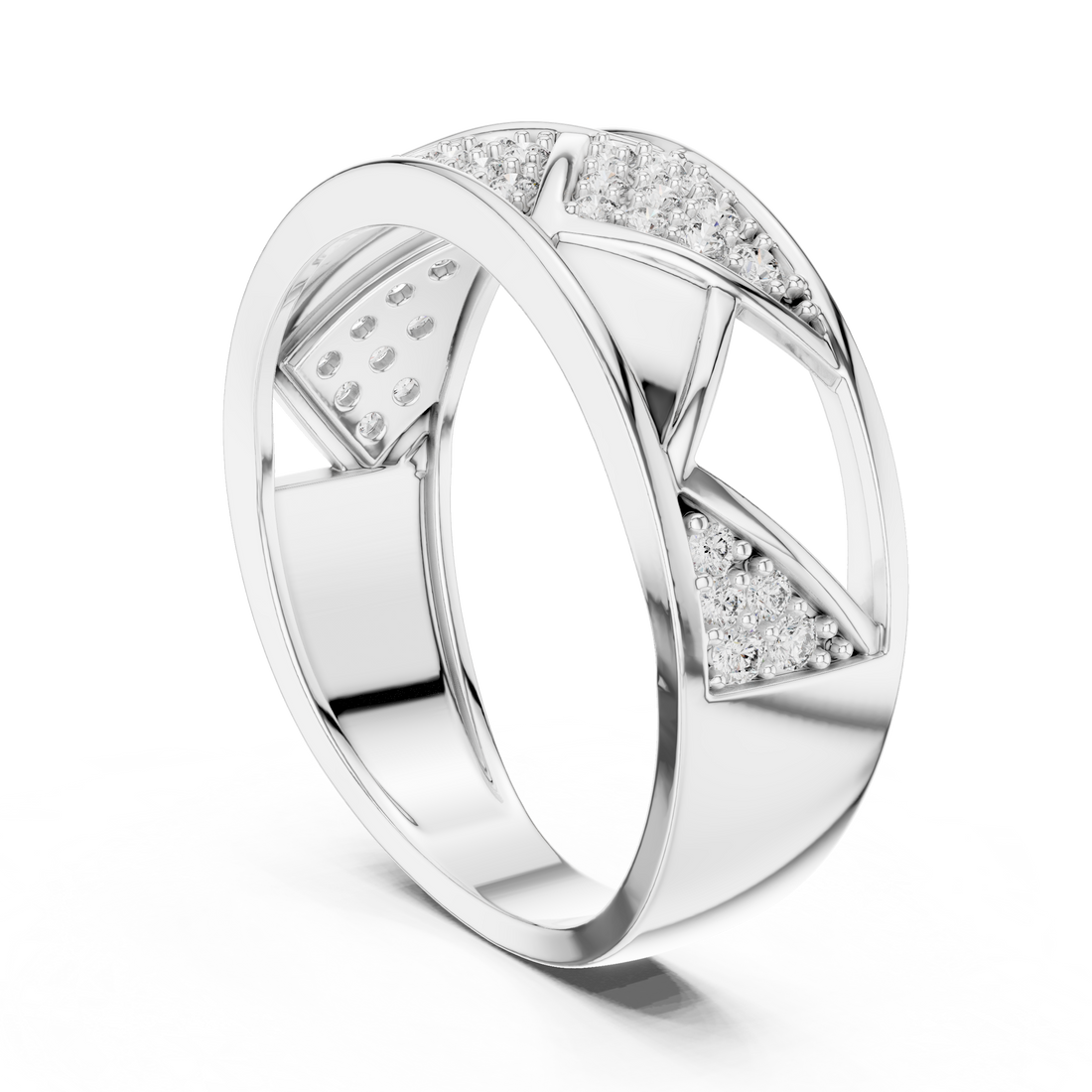 LR-01 (7) - Fashion None Ring - White Gold
