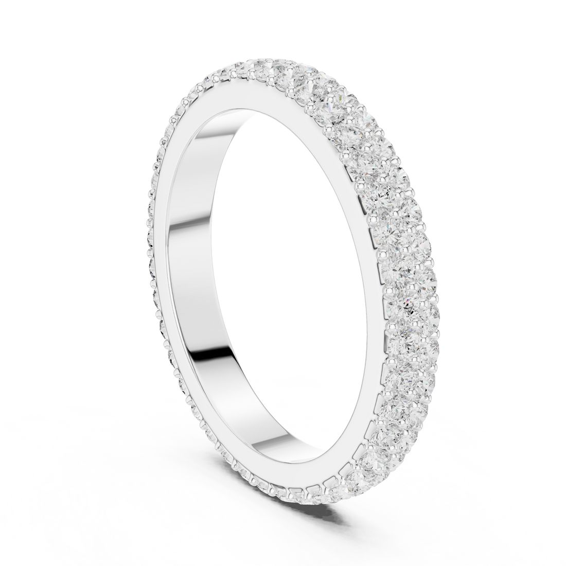 DDLR-376 - Eternity Round Ring - White Gold
