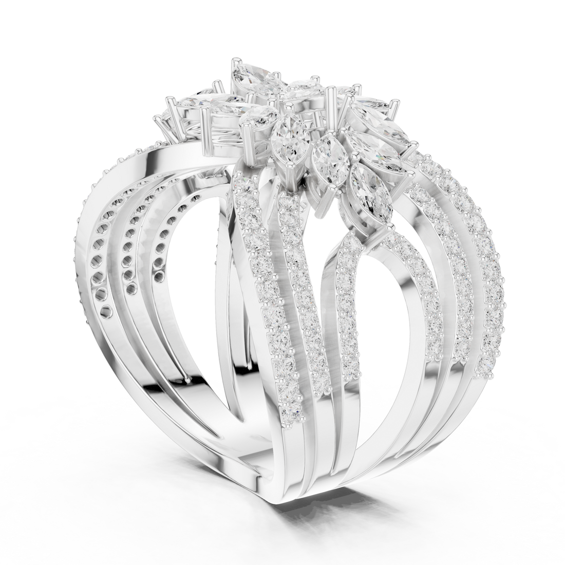 Fashion Ring - Marquise | SBWR(67) - White Gold