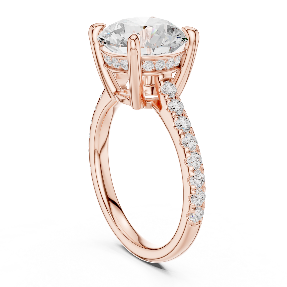 DDLR-250 - RD - Solitaire Round Ring - White Gold