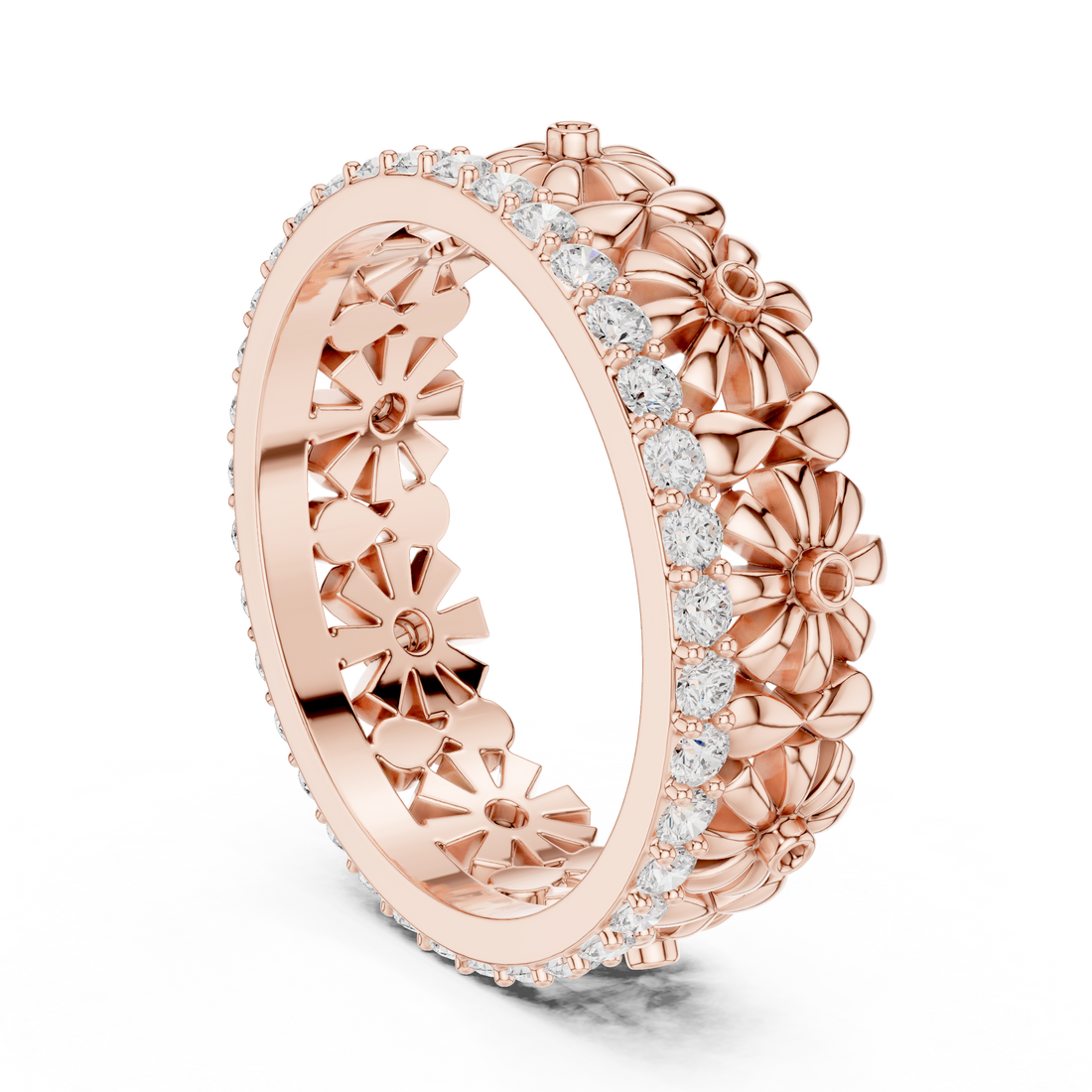 R42 - Fashion None Ring - White Gold