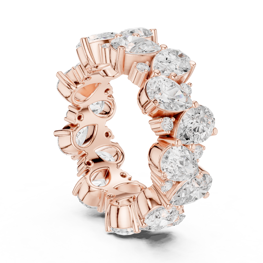 DDLR-312 - Eternity Mixed Ring - White Gold