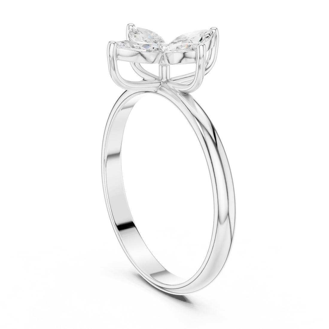 HLR-94 - Fashion Marquise Ring - White Gold