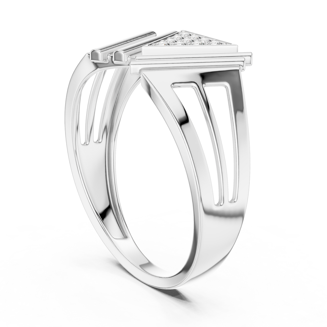 LR-01 (38) - Fashion Unknown Ring - White Gold