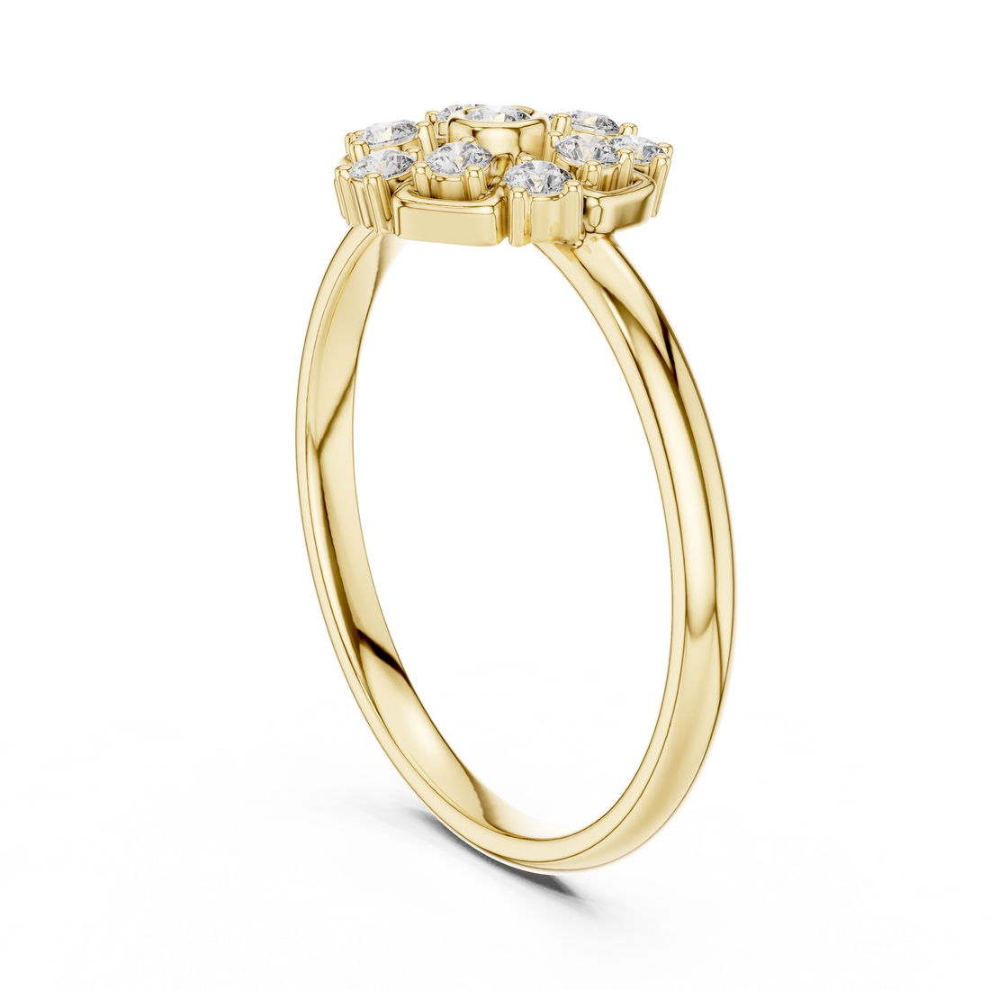 1 (269) - Fashion Round Ring - Rose Gold