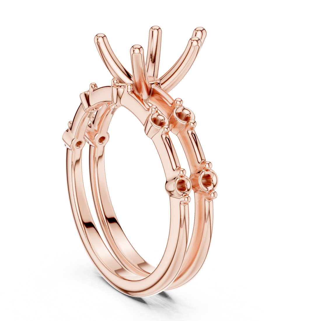 DDLR - 441 - PE - Solitaire Pear Ring - White Gold
