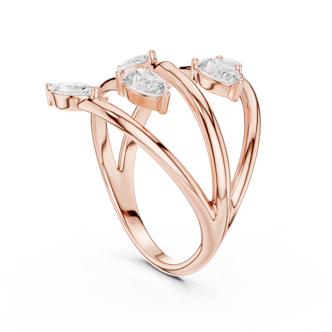 SBWR(28) - Fashion Oval Ring - White Gold