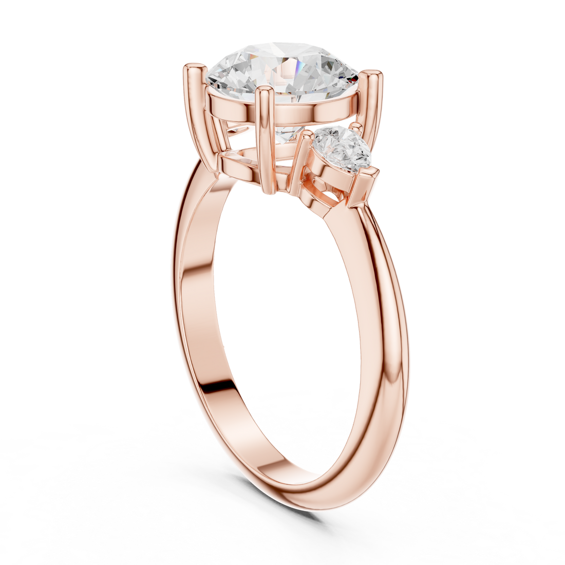 Three Stone Ring - Round | 66 RND - White Gold