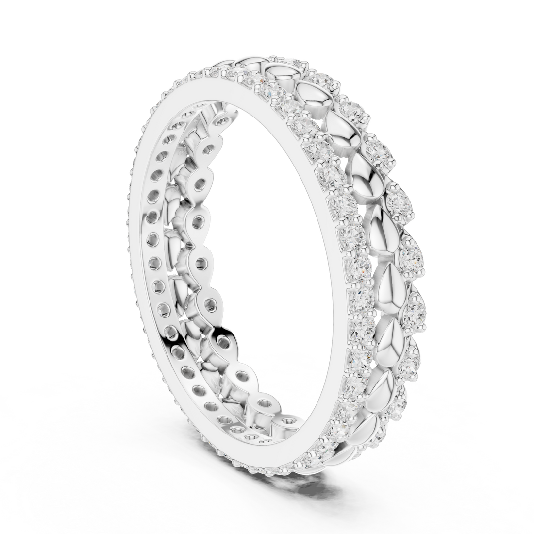 R39 - Eternity Round Ring - White Gold