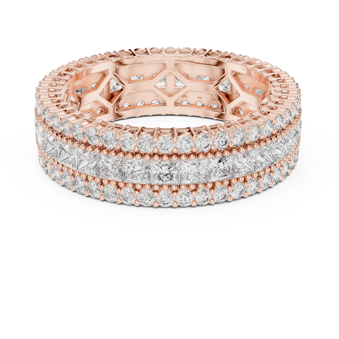 Eternity Ring - Princess | DDLR-225 - Rose Gold